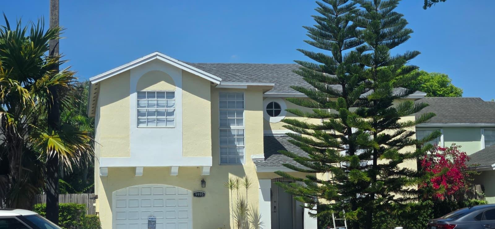 After: Hurricane resistant shingles