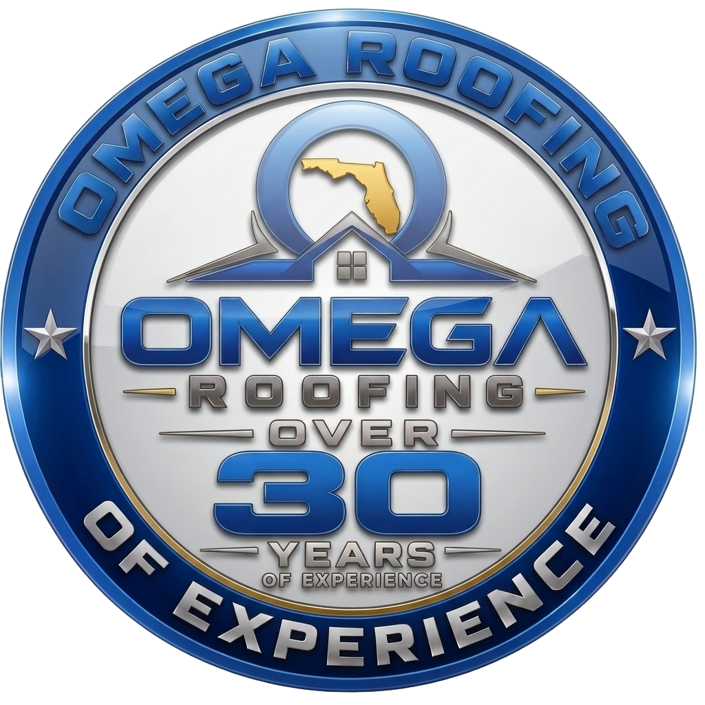 Omega Roofing 30 Years Experience Seal